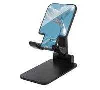 Jubonexis Queue de sirène sur support de téléphone portable bleu clair pliable réglable pour bureau
