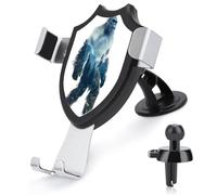 Jubonexis Rainforest Support de téléphone de voiture double exposition Triangle Clip Base Grille d'aération Support de téléphone portable Accessoires automobiles pour smartphones portables de 4 à 6