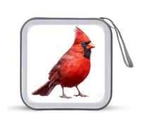 Jubonexis Red Bird Étui de rangement portable pour CD DVD pour voiture, maison, voyage