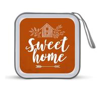 Jubonexis Rustique Sweet Home Nichoir sur boîtier de rangement pour CD DVD Orange