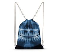 Jubonexis Sac à dos médical avec cordon de serrage en toile pour les rayons X des dents - Sac de sport léger pour homme et femme