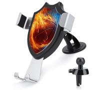 Jubonexis Support de téléphone de voiture abstrait Basketball in Fire - Support triangulaire à clip pour grille d'aération - Accessoires automobiles pour smartphones de 4 à 6 pouces