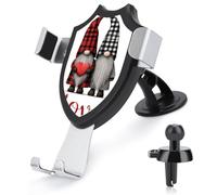 Jubonexis Support de téléphone de voiture avec base triangulaire pour grille d'aération de voiture - Accessoires automobiles pour smartphones de 4 à 6 pouces - Pour la Saint-Valentin