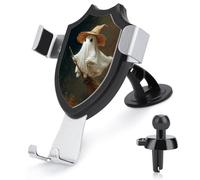Jubonexis Support de téléphone de voiture en forme de chapeau de sorcière, fantôme volant sur balai, support de téléphone portable, support de téléphone portable, accessoires automobiles pour