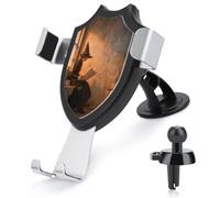 Jubonexis Support de téléphone de voiture rustique pour lecture de sorcière - Support triangulaire à clip pour grille d'aération - Accessoires automobiles pour smartphones de 4 à 6 pouces