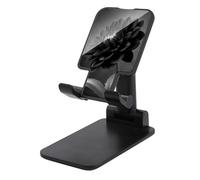 Jubonexis Support de téléphone portable minimaliste en forme de fleur de dahlia noir pliable et réglable pour bureau