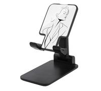 Jubonexis Support de téléphone portable minimaliste One Line Art of A Woman pliable et réglable pour bureau