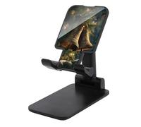 Jubonexis Support de téléphone portable pliable et réglable avec deux cloches sur un arbre de Noël pour bureau