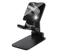 Jubonexis Support de téléphone portable pliable et réglable avec mains de femme reposant sur une grande boule disco