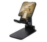 Jubonexis Support de téléphone portable pliable et réglable en forme de chat blanc assis sur un balai