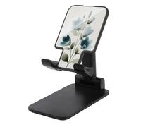 Jubonexis Support de téléphone portable pliable et réglable en forme de cloche botanique verte pour bureau