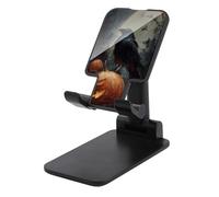 Jubonexis Support de téléphone portable pliable et réglable en forme de corbeau perché sur une citrouille orange