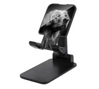 Jubonexis Support de téléphone portable pliable et réglable Golden Retriever noir et blanc pour bureau