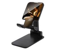 Jubonexis Support de téléphone portable pliable et réglable pour bureau avec inscription « Woman Reading by The Candle »