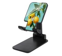 Jubonexis Support de téléphone portable pliable et réglable pour bureau Motif citron sur arbre Vert