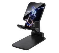Jubonexis Support de téléphone portable pliable et réglable pour bureau Motif squelette de rayons X sur planche à roulettes
