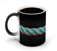 Jubonexis Tasse à café en céramique avec cordon de couleur changeante - 325 ml