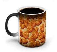 Jubonexis Tasse à café en céramique avec motif pépites de poulet changeant de couleur, 325 ml