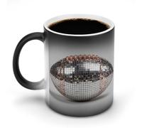Jubonexis Tasse à café fantaisie en céramique avec boule de football américain à changement de couleur changeante 325 ml
