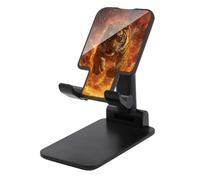 Jubonexis Tiger Jumping from Fire Support de téléphone portable pliable et réglable pour bureau