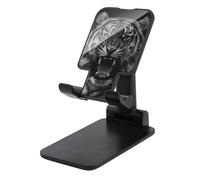 Jubonexis Tiger Support de téléphone portable pliable et réglable pour bureau Noir et blanc