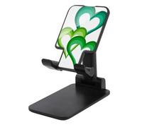 Jubonexis Trois cœurs en vert support de téléphone portable pliable réglable pour bureau