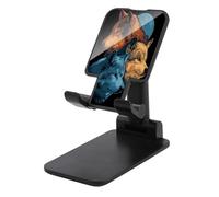 Jubonexis Trois loups au clair de lune Support de téléphone portable pliable et réglable pour bureau