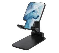 Jubonexis White Wolf Fantasy Support de téléphone portable pliable et réglable pour bureau