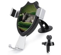 Jubonexis Zebra allongé sur un canapé en velours vert support de téléphone de voiture support triangle clip base grille d'aération téléphone portable voiture accessoires automobile pour smartphones