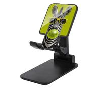 Jubonexis Zebra portant des lunettes de soleil jaunes support de téléphone portable pliable réglable pour bureau