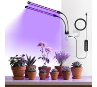 Jubor Lampe de Plante Murale, Lampe de Croissance avec Minuterie Auto, LED Lumière Horticole Croissance Spectre Complet avec 3 Modes de Couleurs 10 Niveaux Dimmables pour Plantes