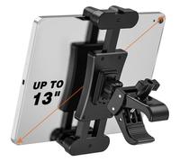 JUBOR Spin Bike Support de tablette rotatif à 360° pour tapis de course, vélo d'appartement, support de microphone, pince C pour iPad mini/Air/Pro smartphones et tous les appareils de 4,7 à 13"