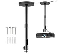 Jubor Support de Plafond pour Projecteur, Pieds de Projector de Mural avec Vis 1/4", Support Videoprojecteur avec Perche d'extension 27,5-38 cm pour Home Cinéma, Salle de Jeux, Bureau