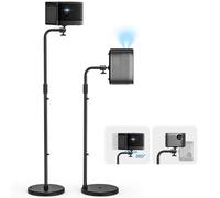 Jubor Support de Projecteur au Sol, Support de Projecteur Réglable Rotation à 360°, Extensible Pieds de Trépied avec Adaptateur 1/4" pour Home cinéma, Salle de Jeux, Bureau