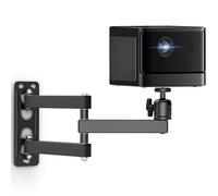 Jubor Support Projecteur pour Mural, Support de Projecteur Réglable Rotation à 360°, Suspension Bras en Métal avec Adaptateur 1/4" pour Home cinéma, Salle de Jeux, Bureau
