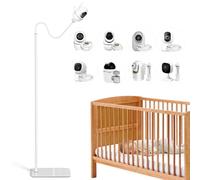 JUBORUI Support Caméra Bébé, Support au Sol pour Babyphone Hauteur Réglable 40-170 cm, Supports Moniteur sur Pied Compatible avec HelloBaby, VTech, TP-Link, Kasa Smart, Tapo, Fixation avec Vis 1/4