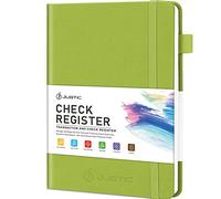 JUBTIC Registre de chèques personnels, format A5 pour les petites entreprises. Suivez les paiements, les finances, les dépôts, les cartes de débit et les comptes bancaires
