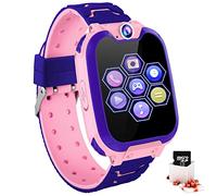 JUBUNRER Montre Connectée Enfant - Jeux MP3 Apel Montre Enfant Fille Garcon à écran Tactile Caméra Alarme SOS Vidéo Calculatrice Calendrier avec SD Card Cadeau Anniversaire Enfants…