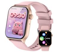 JUBUNRER Montre Connectée Enfant Moniteur de Sommeil Fréquence Cardiaque Podomètre Calories Modes Sport Bluetooth Appel étanche Réveil Jeux Fitness Tracker Cadeau- Fille Garçon Adolescent