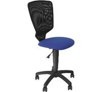 Júcar chaise jeune dossier résille noir, assise Aran bleue