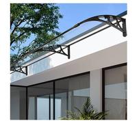 JUCCJUXIN Auvent de Porte d'entrée，Marquise Porte Exterieur de Toit Auvent en Arc,Auvent en Tôle Trapézoïdale,Auvent de Fenêtre de Patio,Marquise en Polycarbonate Moderne (Size : 80x280cm/32x110in)