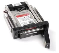 Juce® Rack Boitier Amovible Interne pour Disque Dur 3,5 Pouces SATA III pour Baie 5,25''