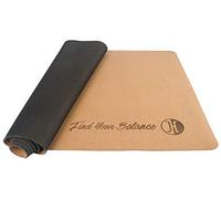 JUCKER HAWAII Tapis antidérapant en liège et caoutchouc pour planche d’équilibre, 183 x 61 x 0,2 cm, idéal pour skateboard et surf