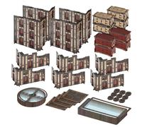 Jucoci Battlezone Creation Kit - Kit de 18 pièces de terrain pour Wargames, compatible avec WH40K (blanc)