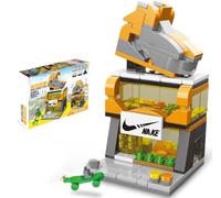 JUCYJULY Kit de Construction Set City Boutique Street View, 167 Pièces Modèle de Restaurant Fast-Food Mini Bloc Construction Architecture, MOC Bâtiment Modulaire Jouet pour 16+ Adultes (8537-6)