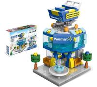 JUCYJULY Kit de Construction Set City Boutique Street View, 167 Pièces Modèle de Restaurant Fast-Food Mini Bloc Construction Architecture, MOC Bâtiment Modulaire Jouet pour 16+ Adultes (8925-3)