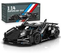 JUCYJULY Technique Voiture de Sport Blocs de Construction pour Lambo, 1314 Pièces Kit de Construction Maquette de Voiture Course Jouet, MOC Racing Supercar Cadeau pour Adultes (059)