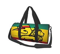 Judah Lion avec Drapeau Rastafari Voyage Sac polochon Grand Sport Sac de Sport Multifonction Sac de Nuit pour Hommes Femmes