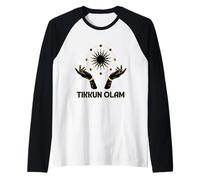 Judaica Tikkun Olam Mystique Soleil Lune Céleste Boho Manche Raglan
