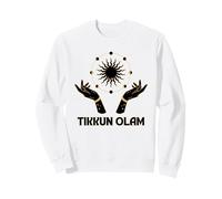 Judaica Tikkun Olam Mystique Soleil Lune Céleste Boho Sweatshirt